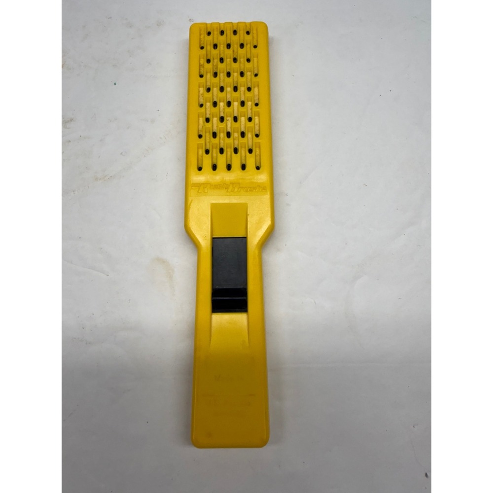 Vintage Rush Brush Self Cleaning Retractable Hairbrush Yellow Made in USA